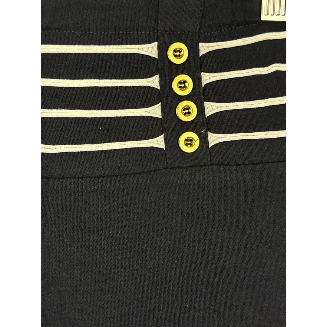 Smoove Womens Nautical-Style Skirt S/M Navy & White Cotton