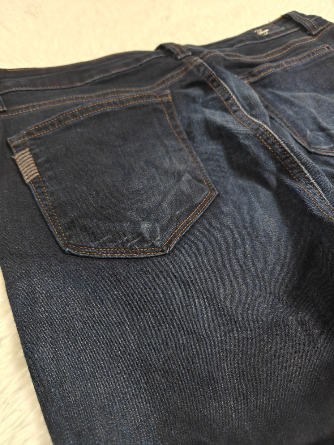 Paige High Rise Bell Canyon Flare Jeans Dark Indigo Size 32