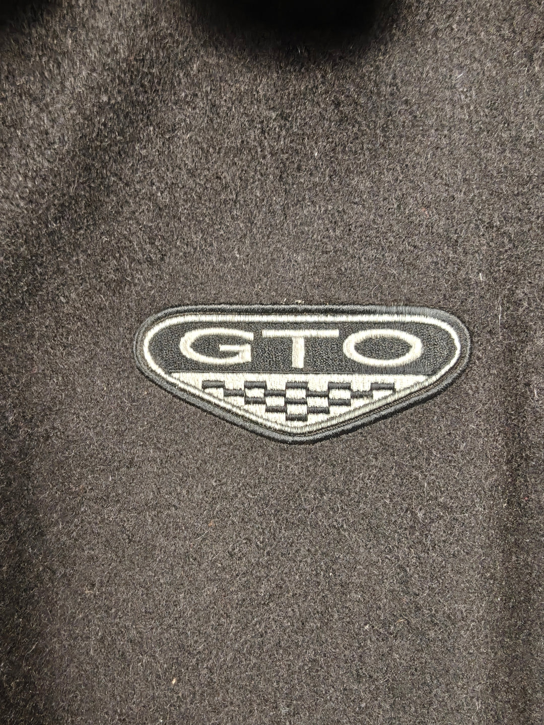Mens Saxon Vintage Leather GTO Varsity Jacket Black Size 36