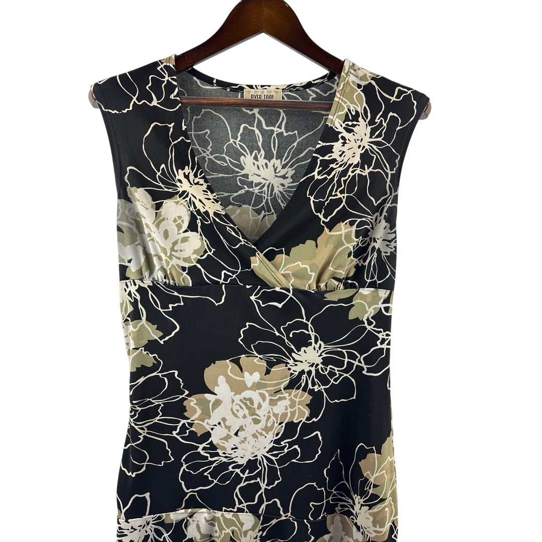 Women’s Byer Too! Large Black Floral Patterned Maxi Dress