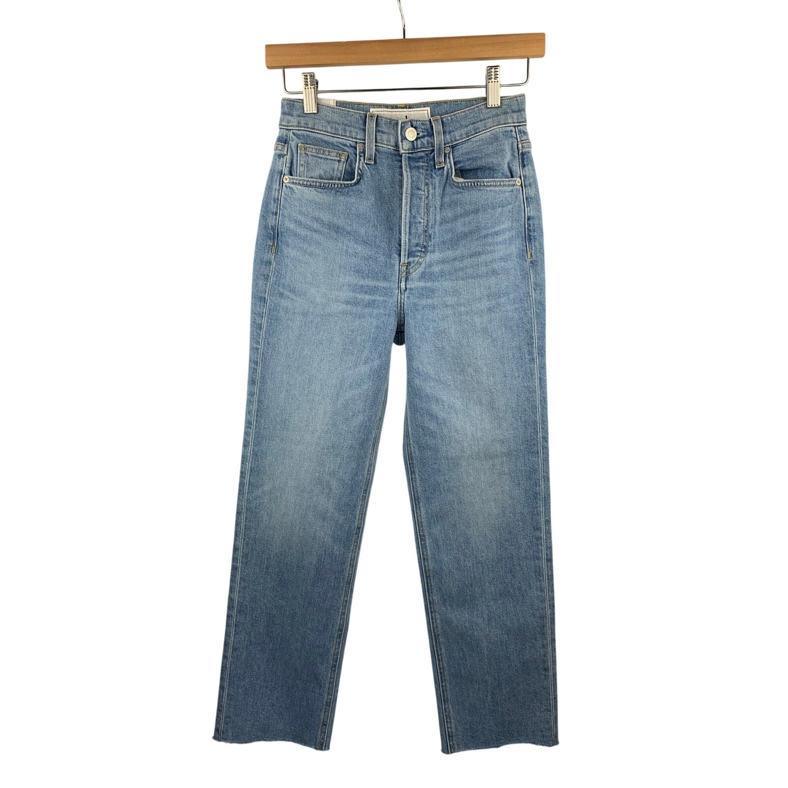 Women's Frank & Eileen High Rise Button Up Pants, Cotton Blend - Size 25