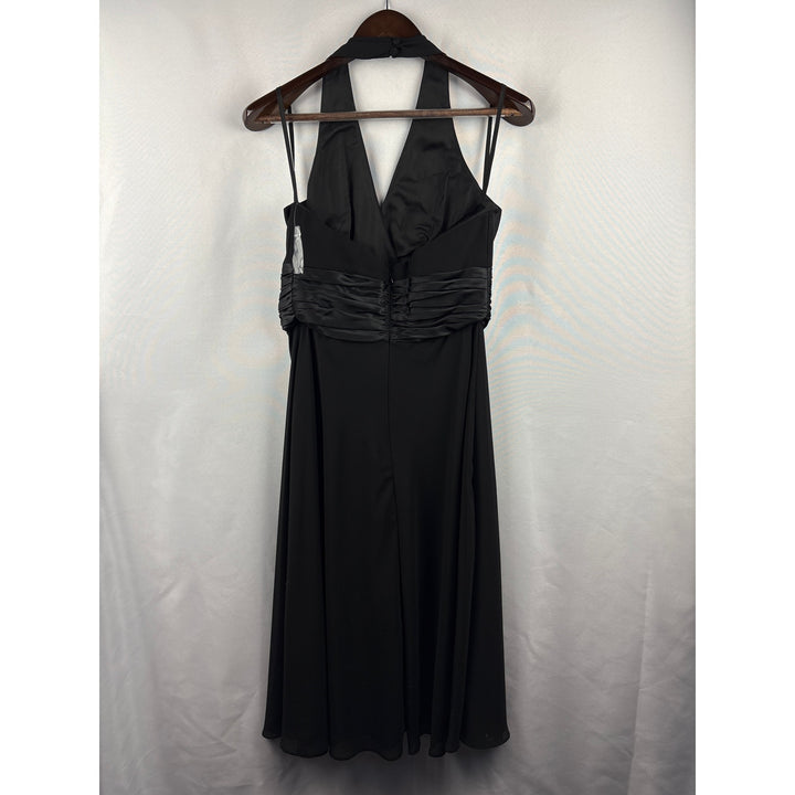 Women’s Style&Co. Size 6 Black Halter Cocktail Dress
