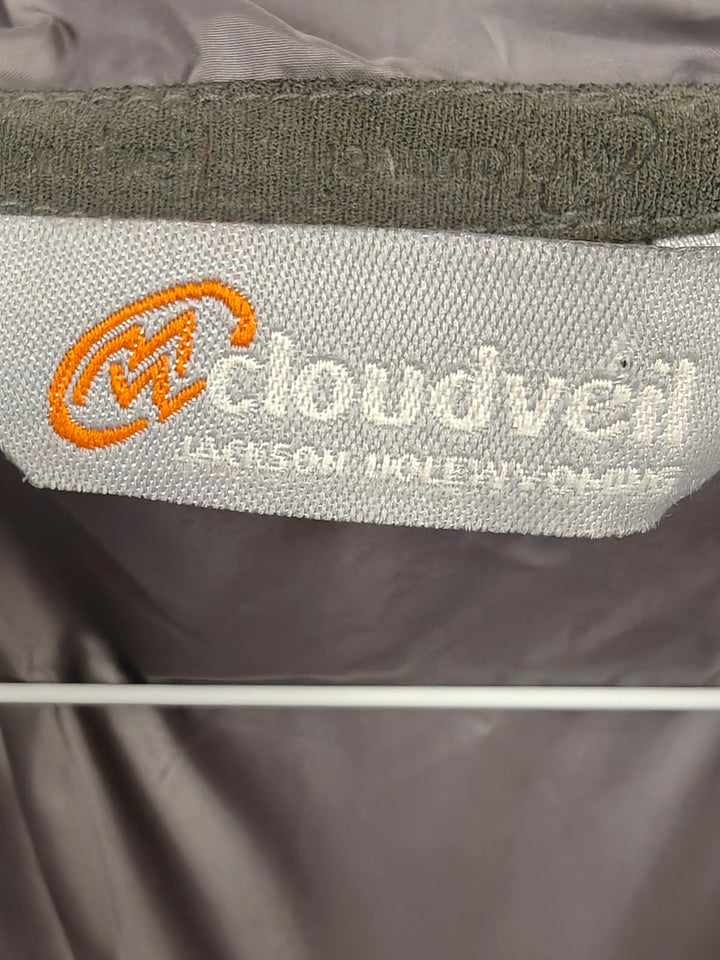 Cloudveil Mens Hooded Insulated Puffer Jacket Brown Black New Large