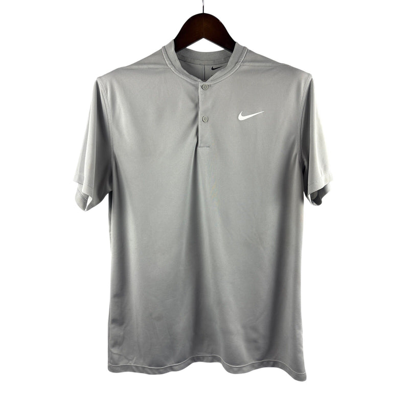 Men’s Nike Medium Gray 3/4 Button Dri-Fit Shirt