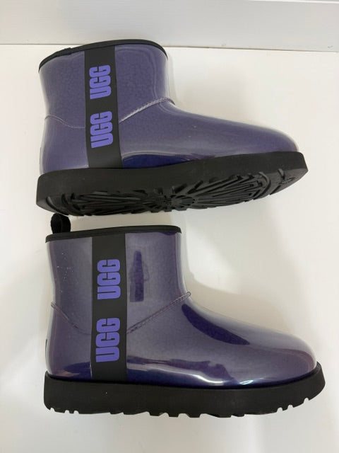UGG Classic Clear Mini Waterproof Boots Violet Purple Sz10