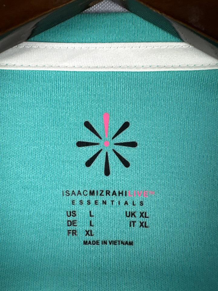 Women’s Isaac Mizrahi Live Large Aqua T-Shirt