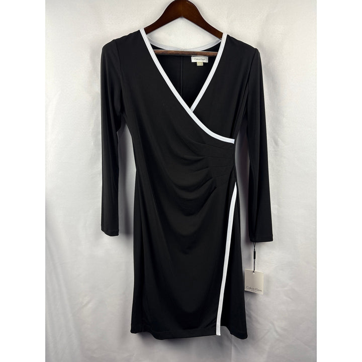 Women’s Calvin Klein Size 6 Black Long Sleeve Bodycon Dress