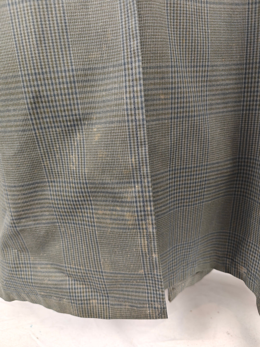 Campus Men Vintage All Weather Coat Green Gray Plaid Size 44