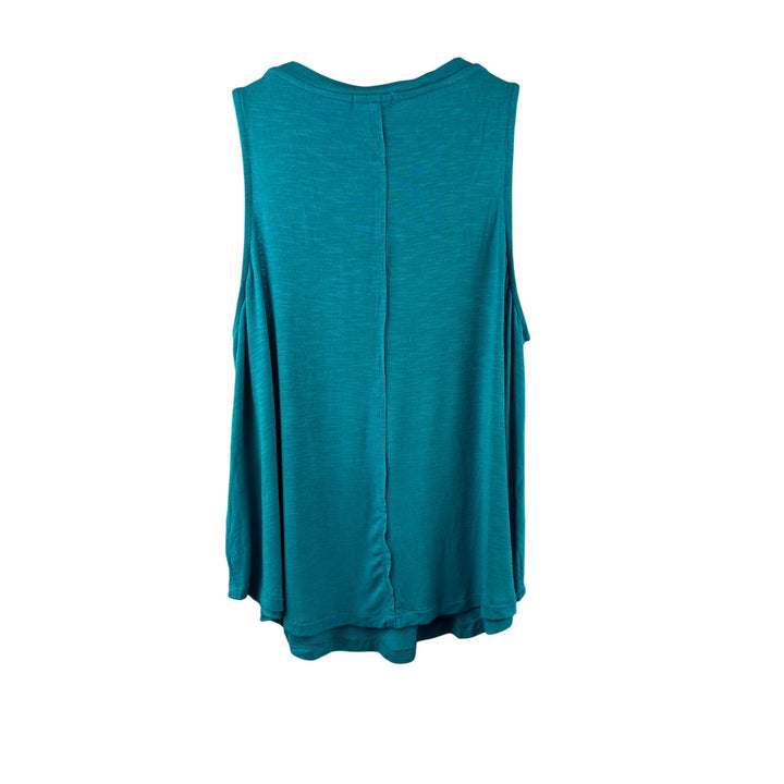 Women’s Eyeshadow Large Teal Tank w/ Knit Embroidery
