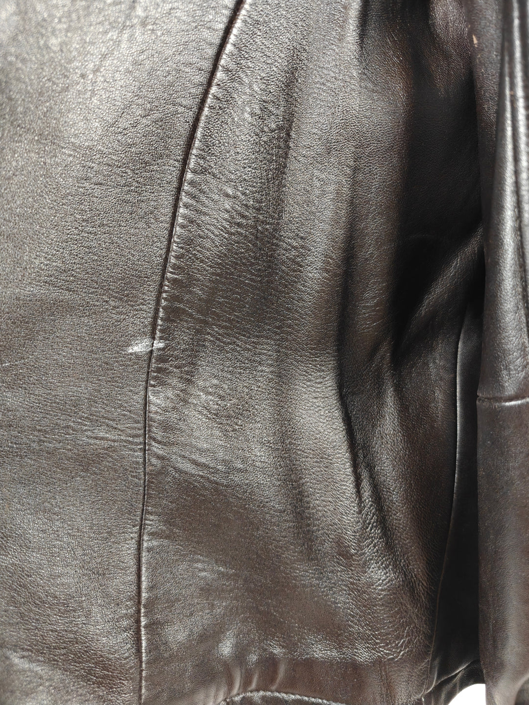 Mens Jos A Bank Genuine Leather Jacket Dark Brown Bomber XXL