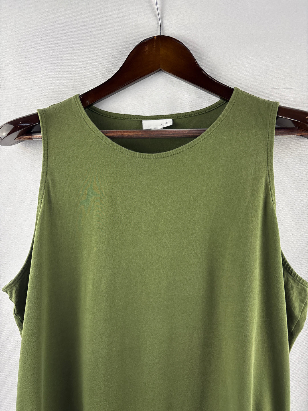 Women’s J.Jill Large Olive Green Sleeveless Blouse