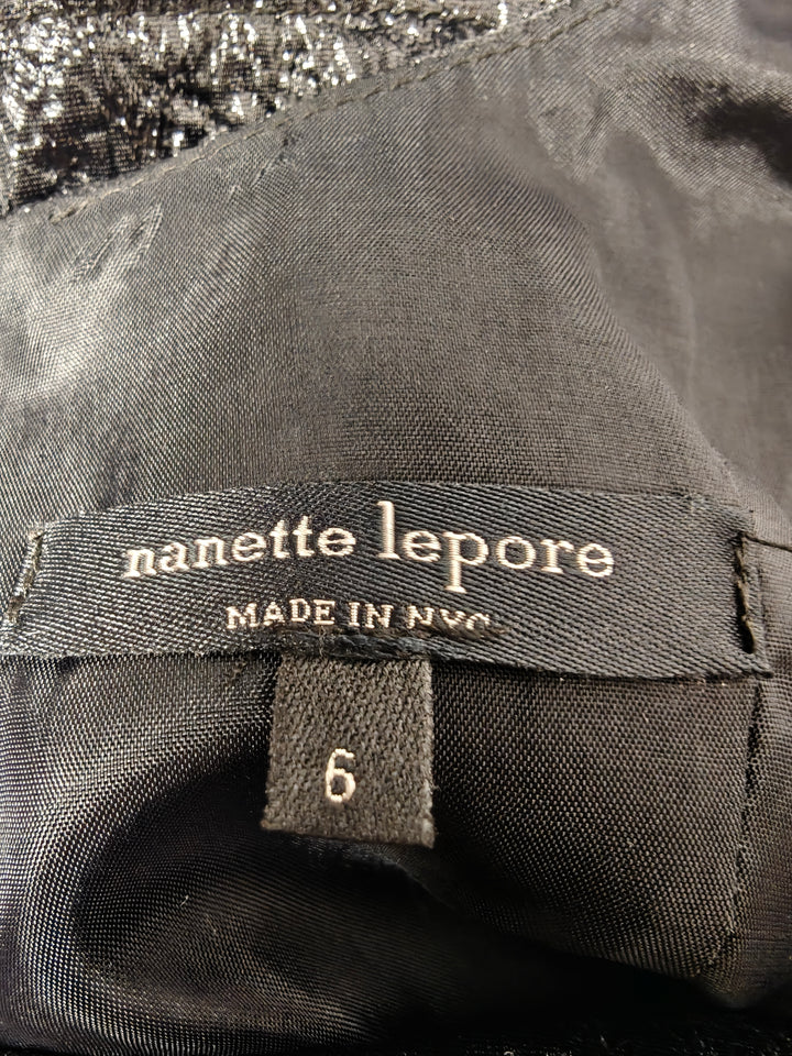 Womens Nanette Lepore Sheath Dress Black Size 6