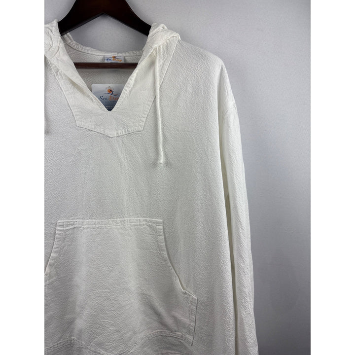 Women’s Sea Breeze XL Cotton Long Sleeve Hoodie with Front Pocket & Adjustable Waist