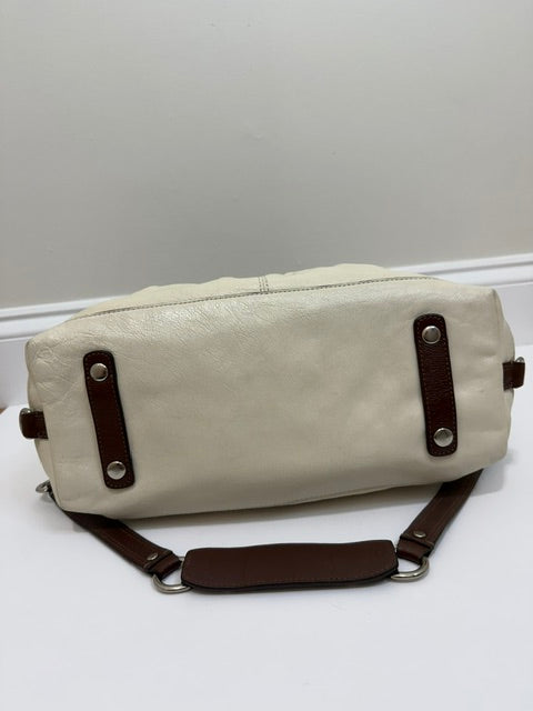 Coach Ashley Two‑Tone Leather Satchel F15445 – 2014