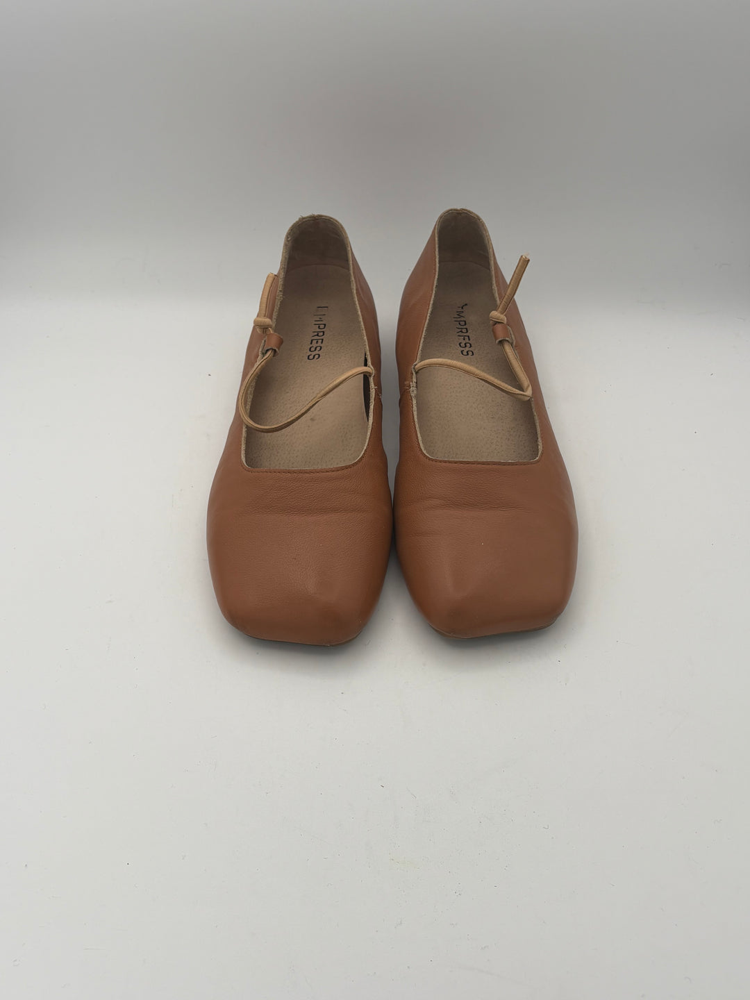 Women’s Empress Size 8.5 Burnt Orange Leather Ballet Flats