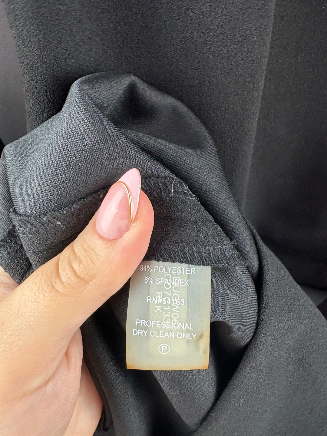 Women’s Calvin Klein Size 2 Black 3/4 Sleeve Work Dress
