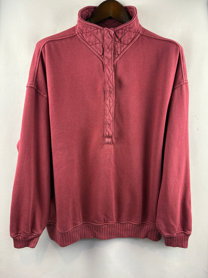 Women’s Aerie Burgundy 3/4 Button Sweater