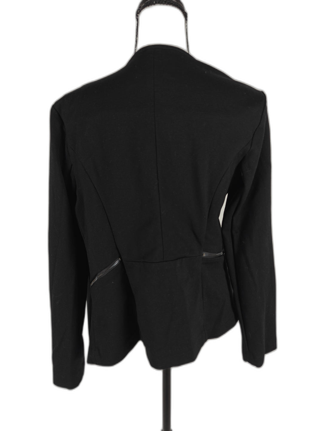Women Goldray Open Front Asymmetrical Jacket Black Medium