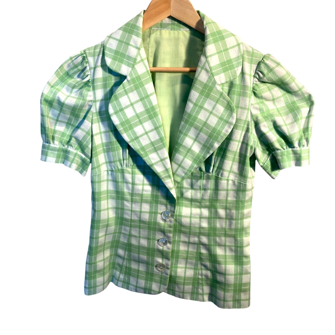 Vintage One of Kind 1960's Green Pants Suit