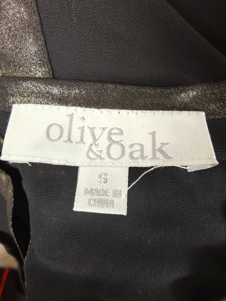 Women’s Olive &amp; Oak Tunic Blouse Black Small