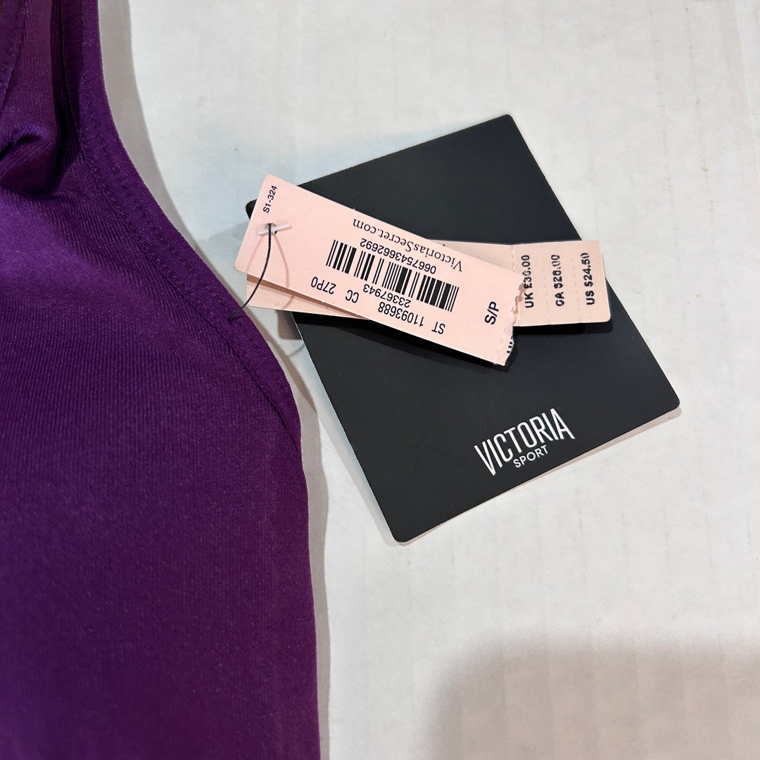 Victoria Sport Purple Sports Bra Small Petite Athletic Workout Top