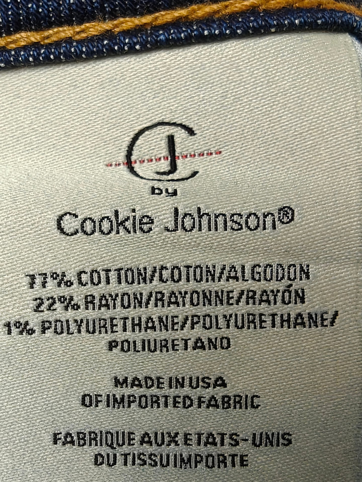 Womens CJ by Cookie Johnson Skinny Jeans Blue Size 34