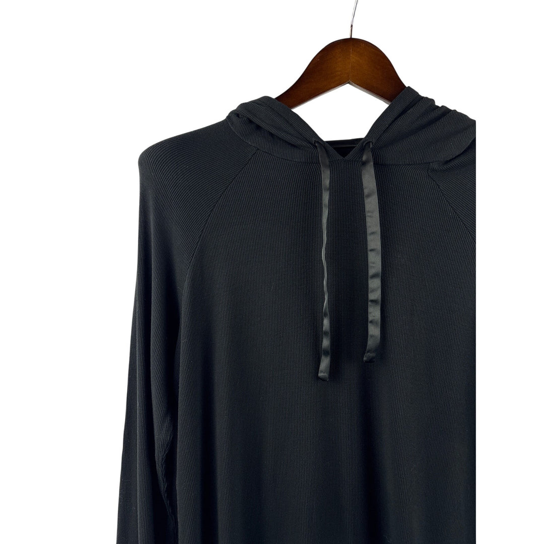 Women’s Cozy Earth Small Black Hoodie w/ Silk Drawstrings