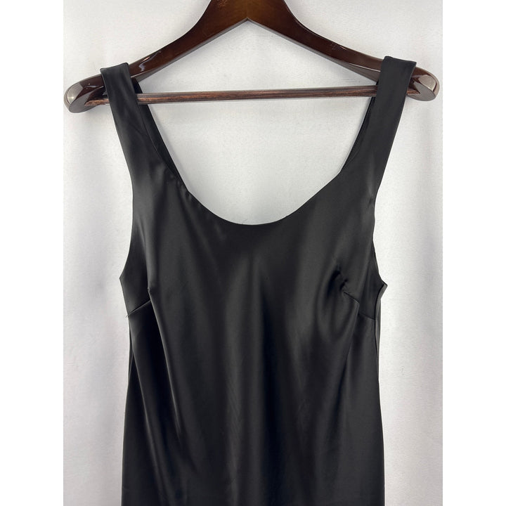 Women’s ASOS Design Size 10 Black Satin Tank Dress