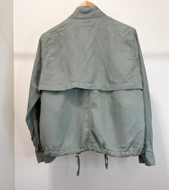 Rails Collins Utility Linen‑Blend Green Jacket SzL