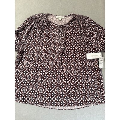 Women’s Treasure & Bond Boho Keyhole Style Blouse Sz M
