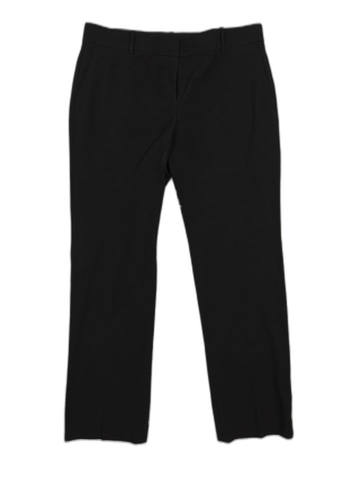 Ann Taylor Devin Fit Black Straight Leg Dress Pants Size 12