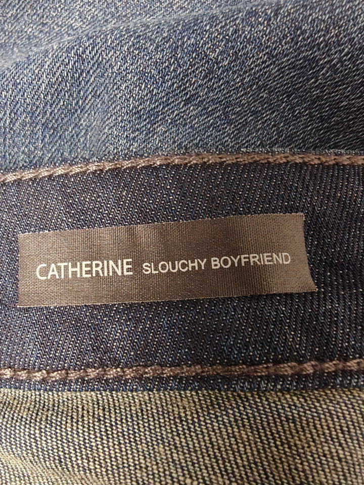 Kut From The Kloth Catherine Slouchy Boyfriend Jeans Size 14 Dark Blue