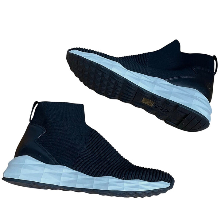 Ash Spot knit sock sneakers in midnight black chunky rubber sole EU 40 US 9