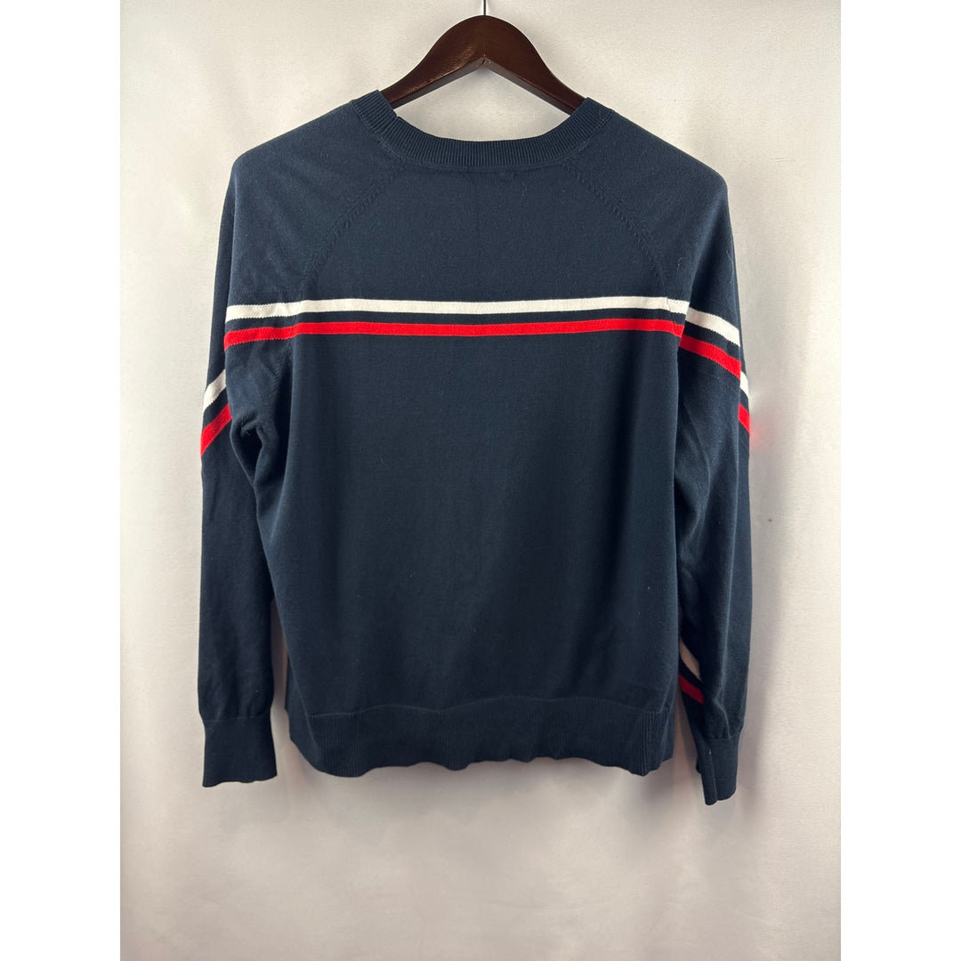 Women’s Tommy Hilfiger Large Navy Blue Long Sleeve Crewneck Sweater
