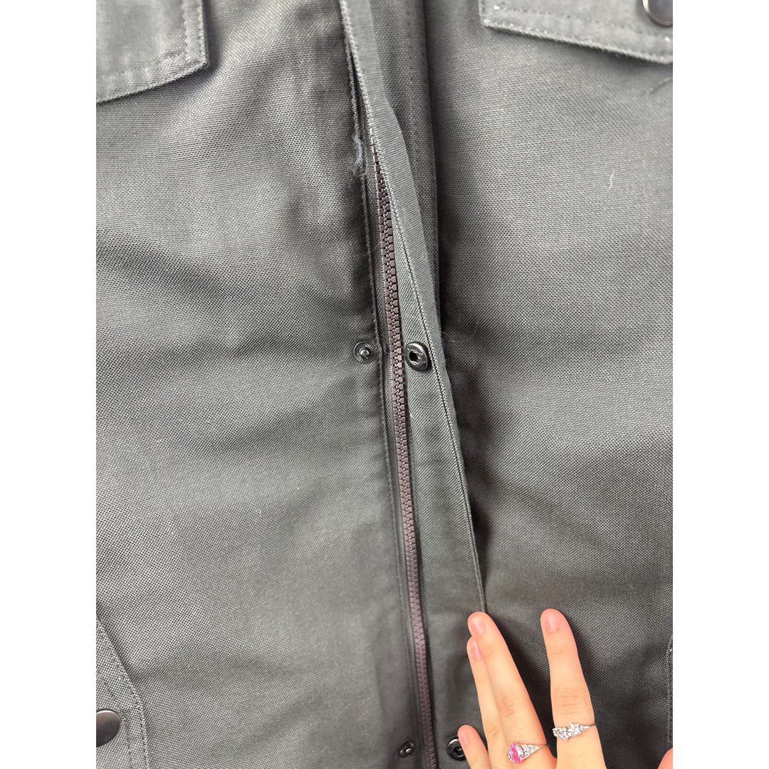 Men’s Kenneth Cole Medium Dark Grey Zip/Button Up Heavyweight Coat