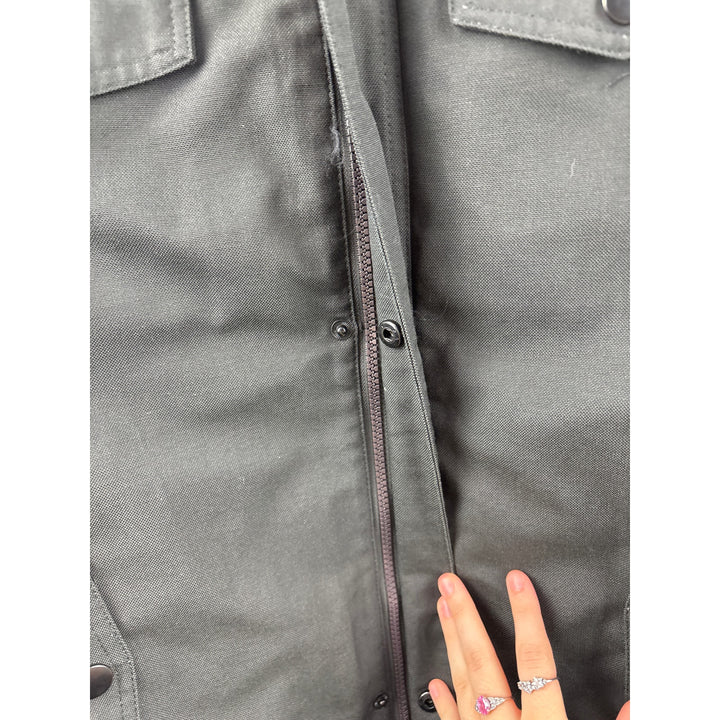 Men’s Kenneth Cole Medium Dark Grey Zip/Button Up Heavyweight Coat