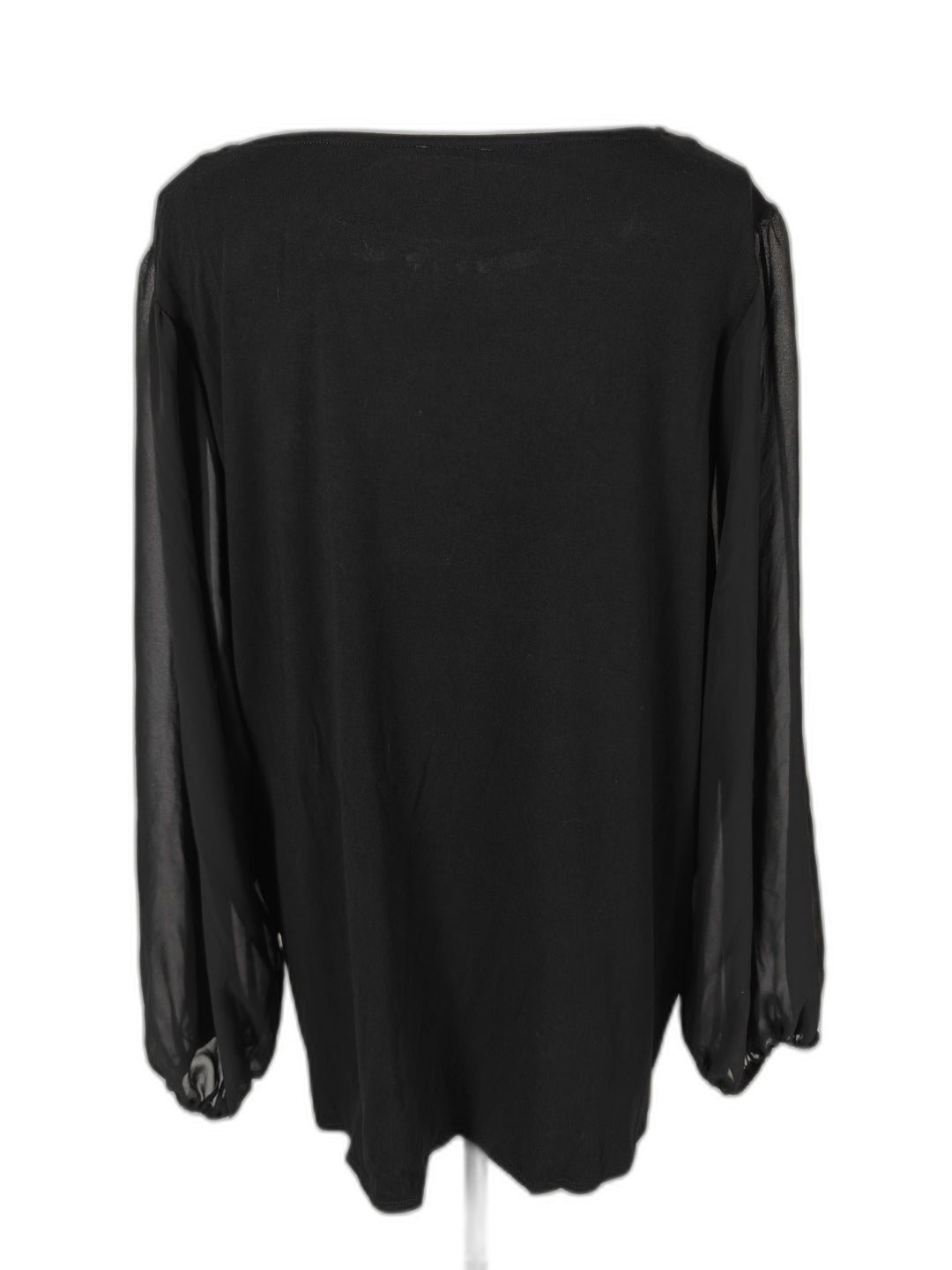 Womens Vince Camuto Embellished Blouse Black Size 2X NWT