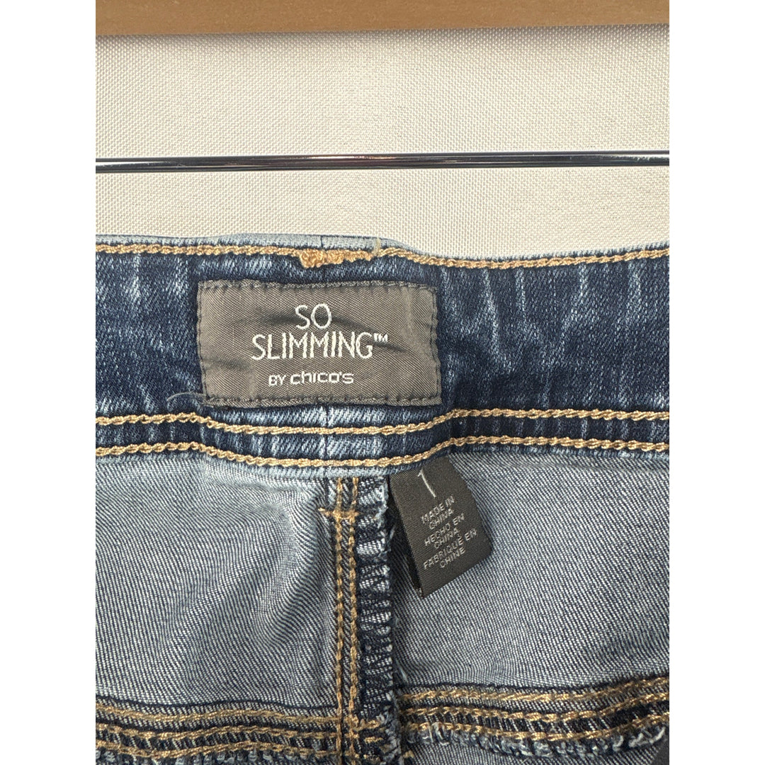 Women’s Chico’s Size 1 Capri Jeans w/ Bedazzling