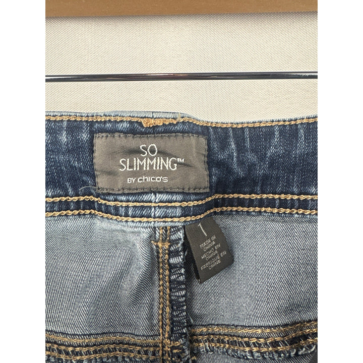 Women’s Chico’s Size 1 Capri Jeans w/ Bedazzling