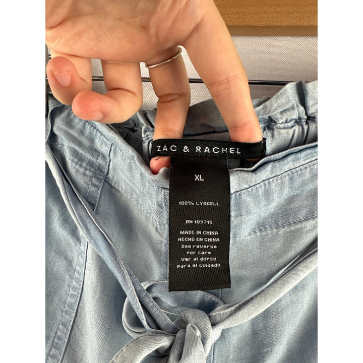 Women’s Zac & Rachel XL Light Blue Faux Jean Lounge Pants