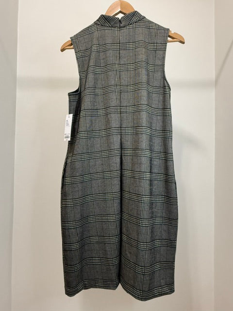 Apt. 9 Plaid Mock Neck Sheath Dress Black Brown NWT SzL