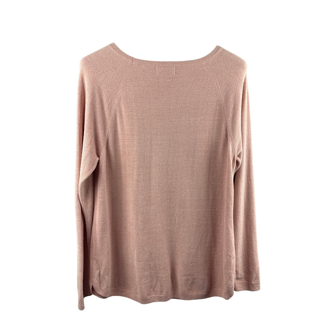 Women’s Barefoot Dreams Large Baby Pink Pull Over Plush Sweater