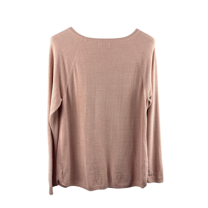 Women’s Barefoot Dreams Large Baby Pink Pull Over Plush Sweater
