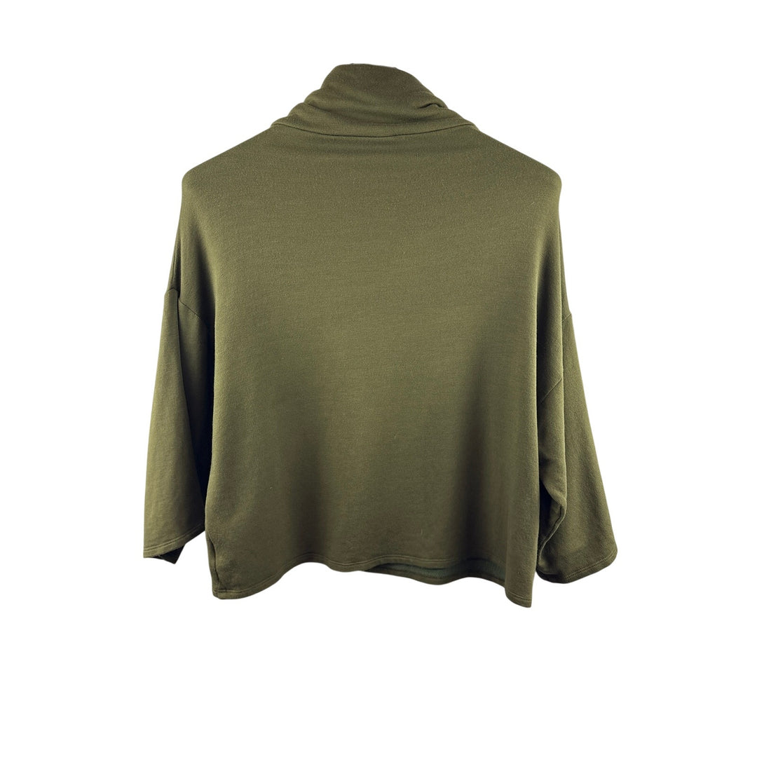 Women’s Corinne Small Olive Green Long Sleeve Turtleneck