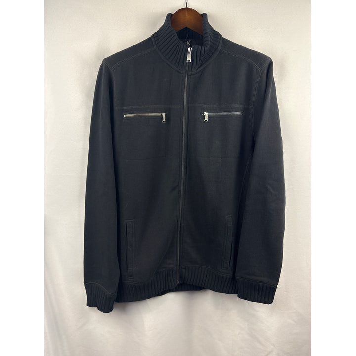 Women’s Calvin Klein Black Zip-Up Sweater