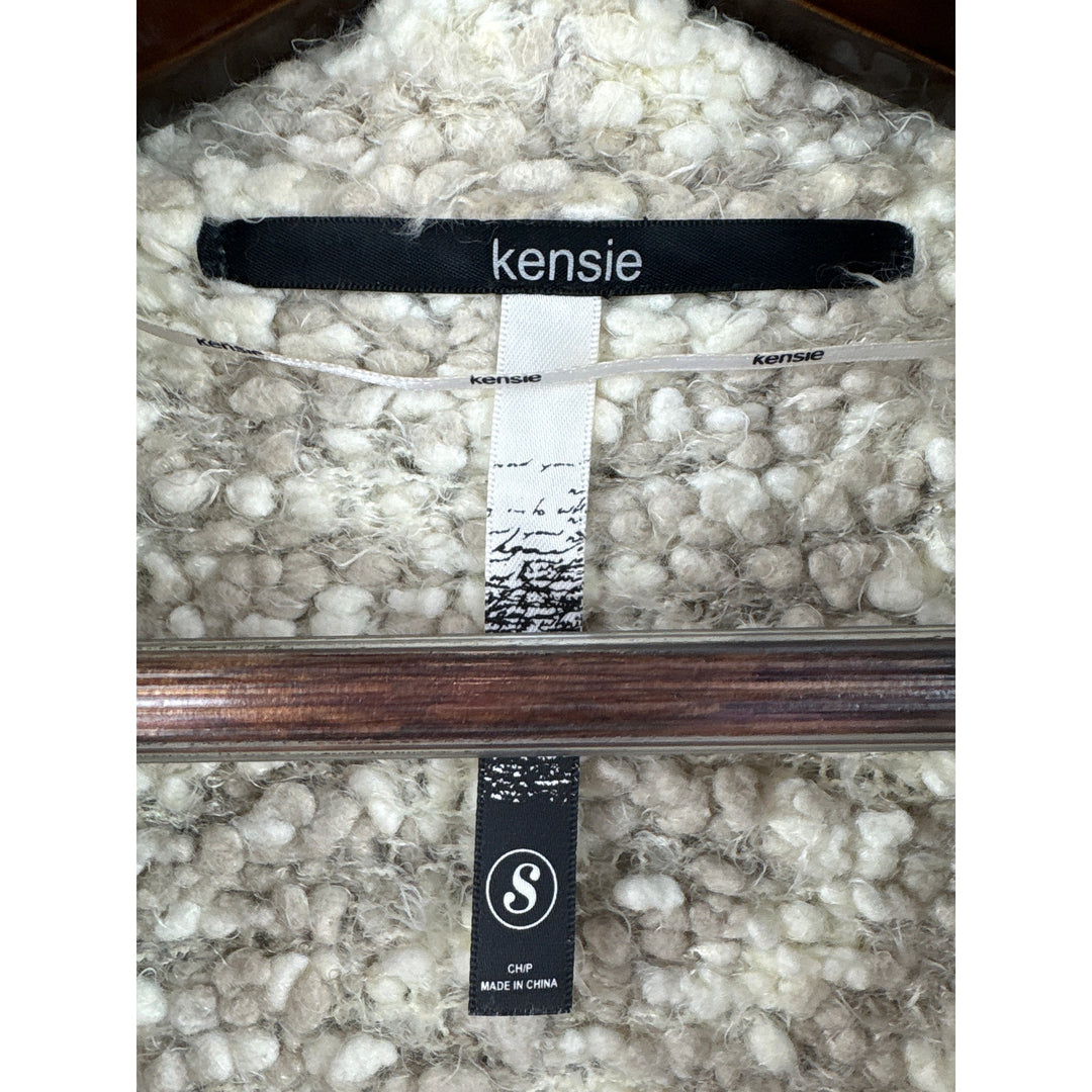 Women’s Kensie Small Cream Thick Knit Vest