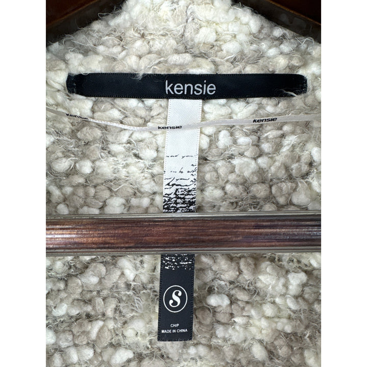 Women’s Kensie Small Cream Thick Knit Vest