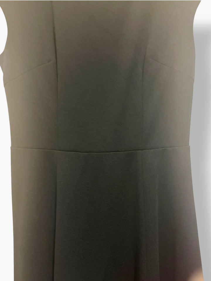 Dress Tells Black Cap Sleeve A-Line Fit Flare Dress Small Business Cocktail Chic