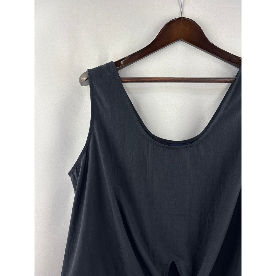 Women’s GAP XL Dark Gray Cropped Tank w/ Front Knot