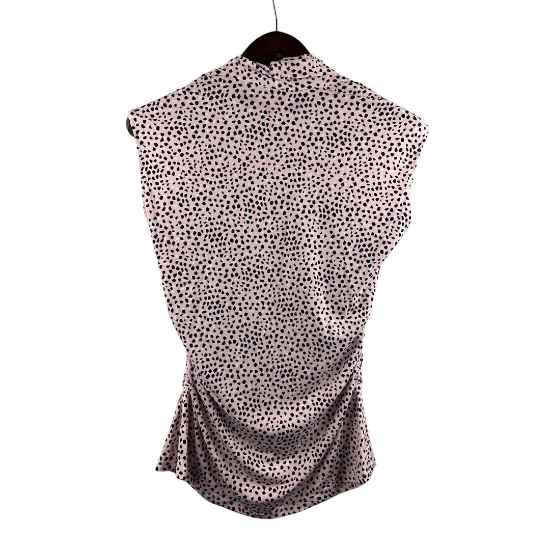 Women’s Vince Camuto Large Pink w/ Black & White Speckles Blouse